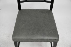 E. W. Godwin, Style Of, anglo-Japanese Ebonised Side Chair with Leather Seat - Thumbnail 10