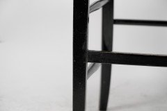 E. W. Godwin, Style Of, anglo-Japanese Ebonised Side Chair with Leather Seat - Thumbnail 14