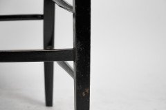 E. W. Godwin, Style Of, anglo-Japanese Ebonised Side Chair with Leather Seat - Thumbnail 15