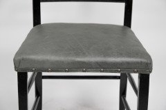 E. W. Godwin, Style Of, anglo-Japanese Ebonised Side Chair with Leather Seat - Thumbnail 9