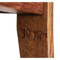 G. M. Ellwood for J. S. Henry. Rare Set of Eight Arts & Crafts Oak Dining Chairs - Thumbnail 10