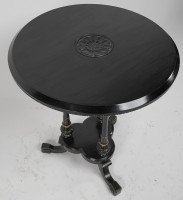 Gillows of Lancaster Attributed, Aesthetic Movement Ebonised Circular Side Table - Thumbnail 4