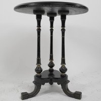 Gillows of Lancaster Attributed, Aesthetic Movement Ebonised Circular Side Table - Thumbnail 2