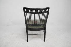Liberty & Co., an Aesthetic Movement Moorish Low Armchair with Mashrabiya Turnings - Thumbnail 16