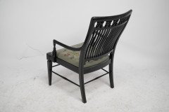 Liberty & Co., an Aesthetic Movement Moorish Low Armchair with Mashrabiya Turnings - Thumbnail 15
