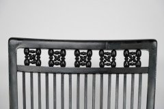Liberty & Co., an Aesthetic Movement Moorish Low Armchair with Mashrabiya Turnings - Thumbnail 6