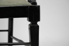Liberty & Co., an Aesthetic Movement Moorish Low Armchair with Mashrabiya Turnings - Thumbnail 12