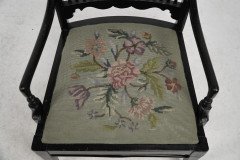 Liberty & Co., an Aesthetic Movement Moorish Low Armchair with Mashrabiya Turnings - Thumbnail 8