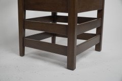 M. H. Baillie Scott by J P White. Arts & Crafts Walnut Armchair with New Rush Seat - Thumbnail 7