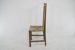 M. H. Baillie Scott Attributed, Arts & Crafts Oak Pierced-Back Chair - Thumbnail 4