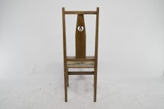 M. H. Baillie Scott Attributed, Arts & Crafts Oak Pierced-Back Chair - Thumbnail 17