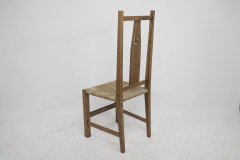 M. H. Baillie Scott Attributed, Arts & Crafts Oak Pierced-Back Chair - Thumbnail 16