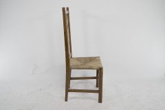 M. H. Baillie Scott Attributed, Arts & Crafts Oak Pierced-Back Chair - Thumbnail 5