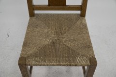 M. H. Baillie Scott Attributed, Arts & Crafts Oak Pierced-Back Chair - Thumbnail 10