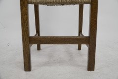 M. H. Baillie Scott Attributed, Arts & Crafts Oak Pierced-Back Chair - Thumbnail 14