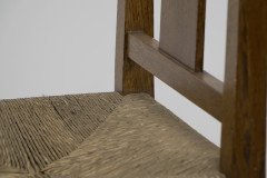 M. H. Baillie Scott Attributed, Arts & Crafts Oak Pierced-Back Chair - Thumbnail 11