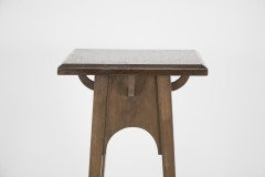 Liberty & Co. Attributed, Arts & Crafts Walnut Plant Stand - Thumbnail 4