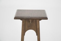 Liberty & Co. Attributed, Arts & Crafts Walnut Plant Stand - Thumbnail 5