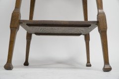 Liberty & Co., attributed. An Arts & Crafts Oak Two-tier Side Table with a Moorish Apron Underneath the Top - Thumbnail 10