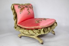 Le Bon Marché. A Unique Boudoir Chair with the Original Upholstery Restored by the Royal School of Needlework - Thumbnail 3
