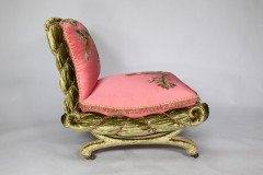 Le Bon Marché. A Unique Boudoir Chair with the Original Upholstery Restored by the Royal School of Needlework - Thumbnail 5