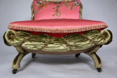 Le Bon Marché. A Unique Boudoir Chair with the Original Upholstery Restored by the Royal School of Needlework - Thumbnail 14