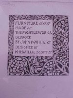 M. H. Baillie Scott by J P White. An Arts & Crafts Walnut Armchair with New Rush Seat - Thumbnail 11