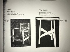 M. H. Baillie Scott by J P White. An Arts & Crafts Walnut Armchair with New Rush Seat - Thumbnail 12