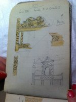 E. W. Godwin Attributed, for William Watt, probably. Oak Shakespeare Armchair with Carved & Marquetry Decoration - Thumbnail 20