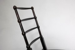 E. W. Godwin Style Of. Aesthetic Movement Ebonized Folding Chair with New Cane Seat - Thumbnail 9