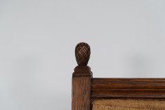 George Edmund Street. A Gothic Revival Oak Armchair Designed for the Judges for the Royal Courts of Justice to Reupholster - Thumbnail 6
