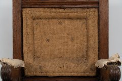 George Edmund Street. A Gothic Revival Oak Armchair Designed for the Judges for the Royal Courts of Justice to Reupholster - Thumbnail 8