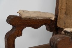 George Edmund Street. A Gothic Revival Oak Armchair Designed for the Judges for the Royal Courts of Justice to Reupholster - Thumbnail 11