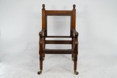 George Edmund Street. A Gothic Revival Walnut Armchair Designed for the Judges for the Royal Courts of Justice in Fleet St. London to Reupholster 2 - Thumbnail 2
