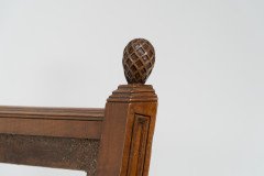 George Edmund Street. A Gothic Revival Walnut Armchair Designed for the Judges for the Royal Courts of Justice in Fleet St. London to Reupholster 2 - Thumbnail 9
