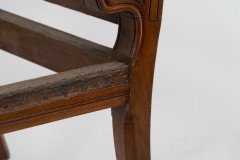 George Edmund Street. A Gothic Revival Walnut Armchair Designed for the Judges for the Royal Courts of Justice in Fleet St. London to Reupholster 2 - Thumbnail 14