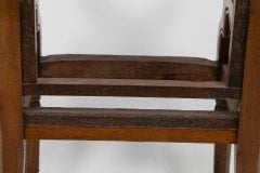 George Edmund Street. A Gothic Revival Walnut Armchair Designed for the Judges for the Royal Courts of Justice in Fleet St. London to Reupholster 2 - Thumbnail 15