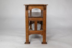 Shapland & Petter. A Good Arts & Crafts Oak Double Piano Stool or Window Seat - Thumbnail 2
