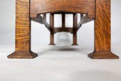 Shapland & Petter. A Good Arts & Crafts Oak Double Piano Stool or Window Seat - Thumbnail 11