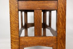 Shapland & Petter. A Good Arts & Crafts Oak Double Piano Stool or Window Seat - Thumbnail 12