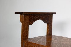 Shapland & Petter. A Good Arts & Crafts Oak Double Piano Stool or Window Seat - Thumbnail 16