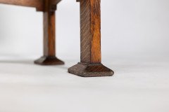 Shapland & Petter. A Good Arts & Crafts Oak Double Piano Stool or Window Seat - Thumbnail 19
