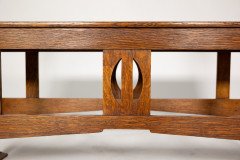 Shapland & Petter. A Good Arts & Crafts Oak Double Piano Stool or Window Seat - Thumbnail 20