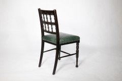 Bruce Talbert Probably for Gillows. An Aesthetic Movement Walnut Side Chair - Thumbnail 4