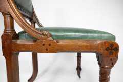 John Pollard Seddon Attributed, a Gothic Revival Oak Side or Desk Chair - Thumbnail 19