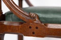 John Pollard Seddon Attributed, a Gothic Revival Oak Side or Desk Chair - Thumbnail 20