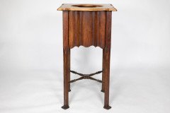 An Arts & Crafts Walnut Plant Stand - Thumbnail 4