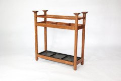 A Simple Arts & Crafts Oak umbrella and stick stand - Thumbnail 3