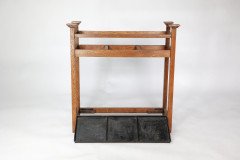 A Simple Arts & Crafts Oak umbrella and stick stand - Thumbnail 4
