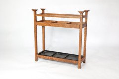 A Simple Arts & Crafts Oak umbrella and stick stand - Thumbnail 7